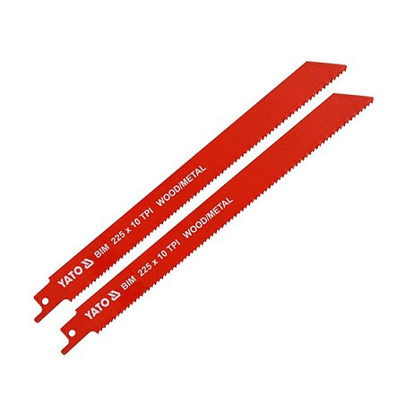 YT-33933 YATO Set 2 lame ferastrau sabie 225mm, 10TPI, lemn/metal