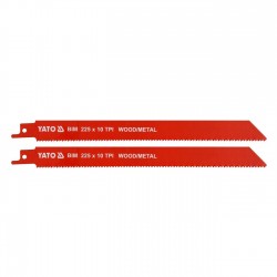 YT-33933 YATO Set 2 lame ferastrau sabie 225mm, 10TPI, lemn/metal