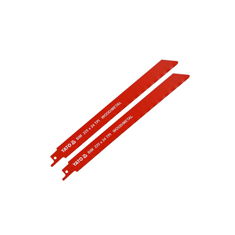 YT-33934 YATO Set 2 lame ferastrau sabie 225mm, 24TPI, lemn/metal