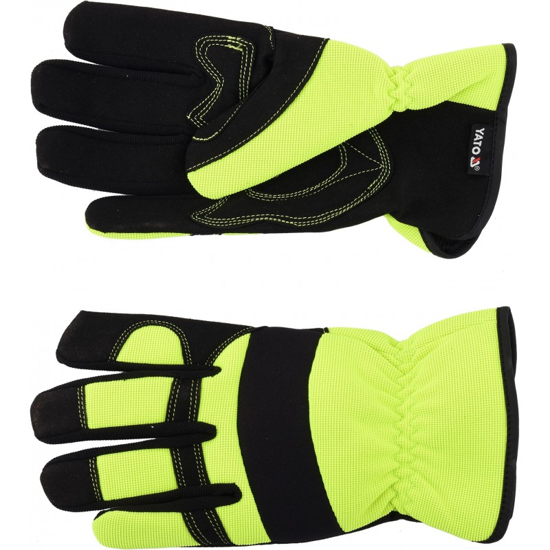 YT-74667 YATO Manusi protectie, galben fosforescent/negru, marimea 9(M)