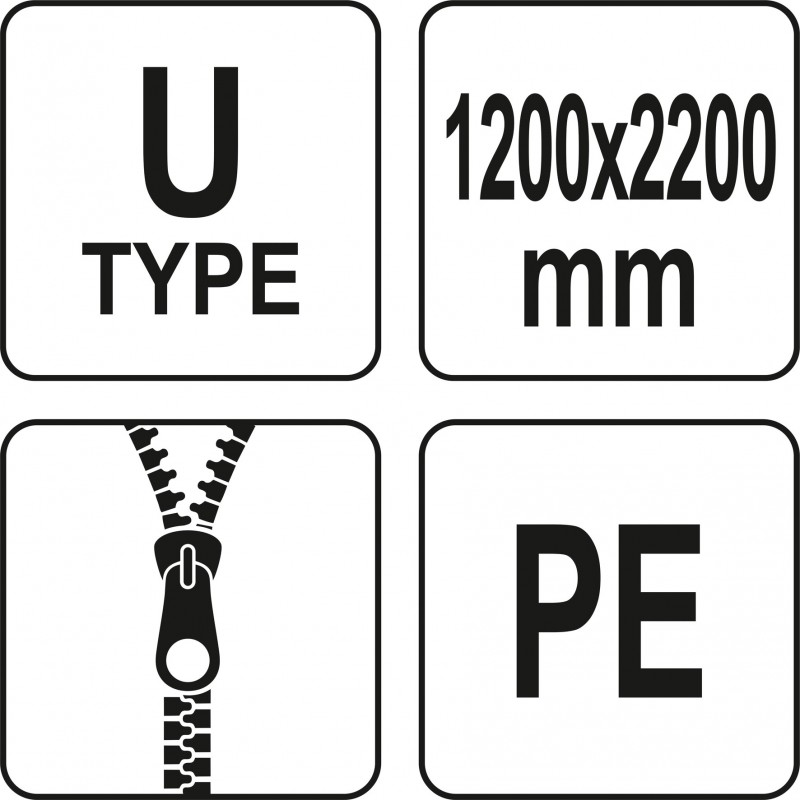YT-67220 YATO Husa protectie praf pentru usi 220 x 120 cm