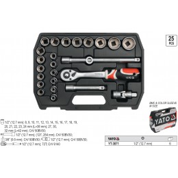 YT-3871 Trusa chei tubulare cu antrenor 1/2" Yato