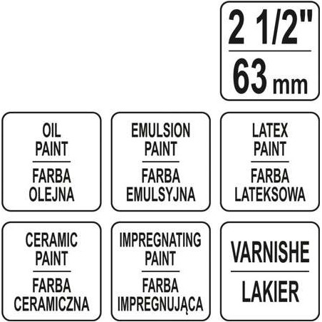 YT-54543 YATO Pensula englezeasca 2K2,5" (63 mm)