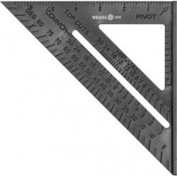 18530 VOREL Echer multifunctional din plastic pentru tamplarie 180 mm