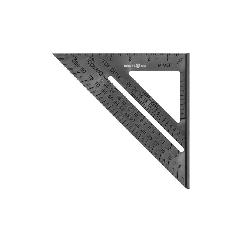 18530 VOREL Echer multifunctional din plastic pentru tamplarie 180 mm