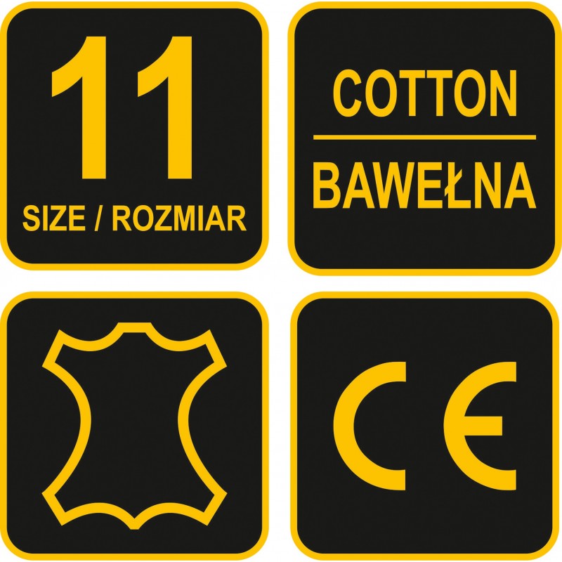 74003 VOREL Manusi de protectie din piele-bumbac, marimea 11 XL