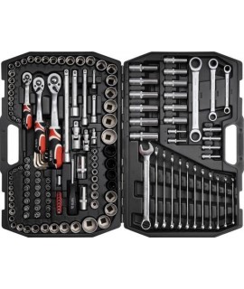 YT-3881 Trusa chei tubulare cu antrenor 1/2",3/8",1/4" Yato