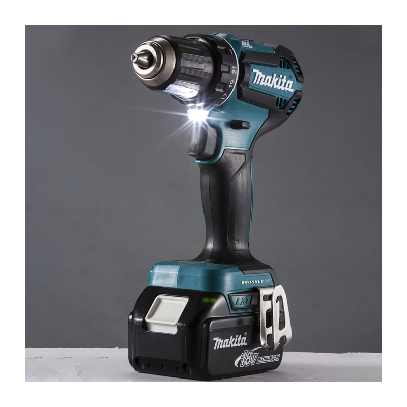 DHP485RFJ MAKITA Masina de gaurit cu percutie 13mm 2xLi-Ion 18V, 3.0Ah