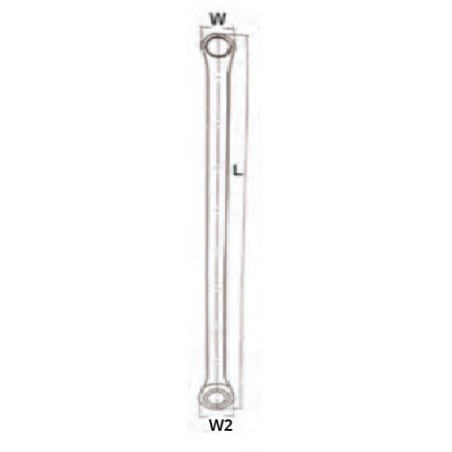 231954 TOPMASTER Cheie inelara lunga cu clichet 15mm CR-V