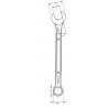 235154 TOPMASTER Cheie combinata 9mm CR-V