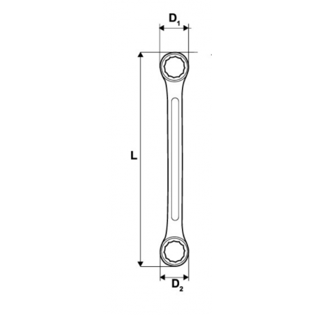 230911 TOPMASTER Cheie inelara cotita 17x19mm CR-V