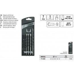 YT-4390 Set burghie beton Yato