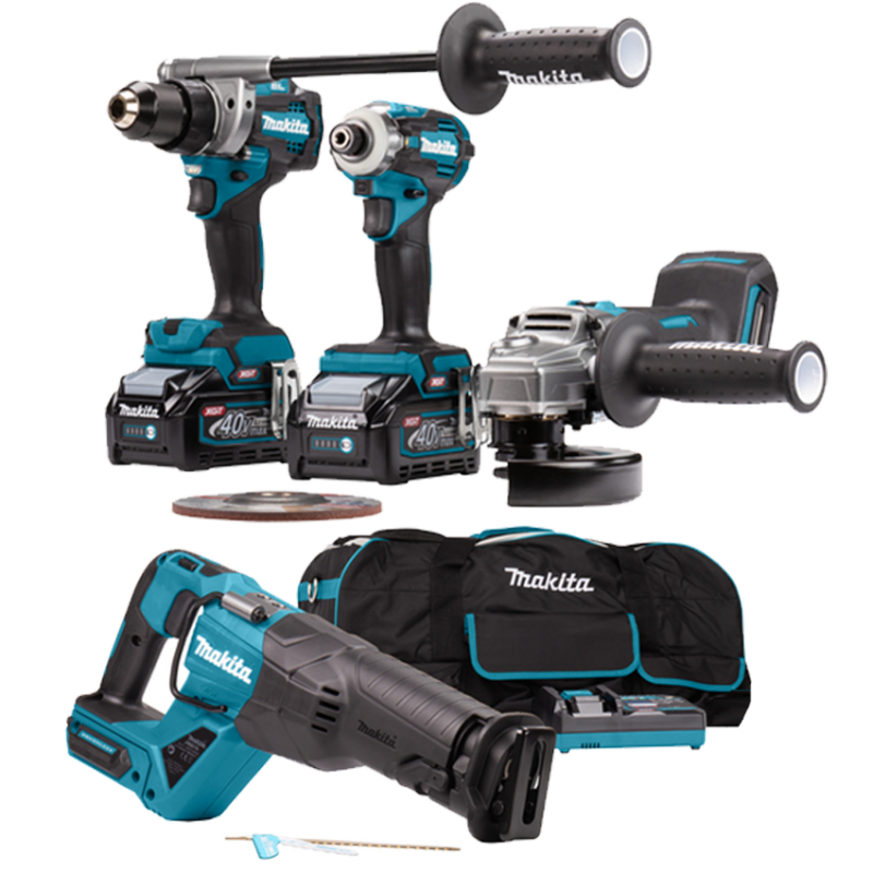 DK0126G401 MAKITA Kit GA005GZ＋DF001GZ+TD001GZ＋JR001GZ+ Li-Ion 40V 4Ah