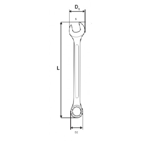 230518 TOPMASTER Cheie combinata 23 mm lungime 265 mm