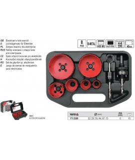 YT-3380 Set carote pentru electricieni 8buc. Yato