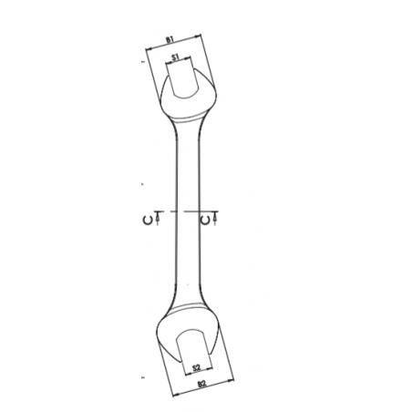 235136 TOPMASTER Cheie fixa 20x22mm CR-V