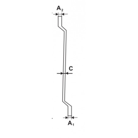 235144 TOPMASTER Cheie inelara cotita 14x15mm Cr-V