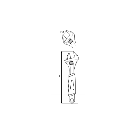 290911 TOPMASTER Cheie reglabila-maner ergonomic 150mm
