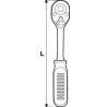 330170 TOPMASTER Cheie cu clichet prindere patrat 1/2 lungime 255mm