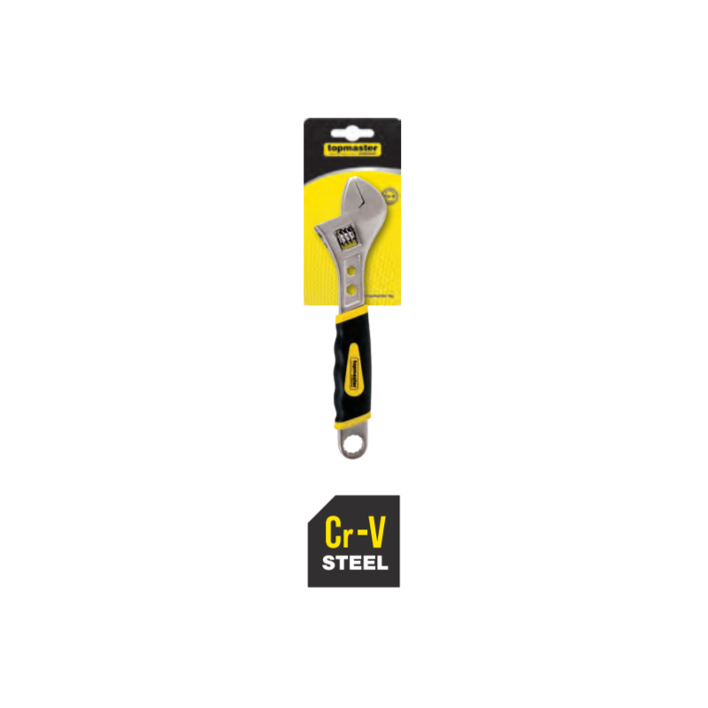 290907 TOPMASTER Cheie reglabila 150 mm cu maner ergonomic 150mm Cr-V