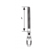 360501 TOPMASTER Pila dreptunghiulara lungime 200mm pentru metal