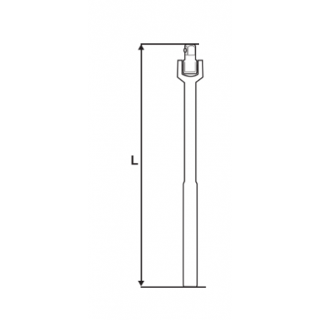 336909 TOPMASTER Maner flexibil 6 mm prindere patrat 1/4 CR-V