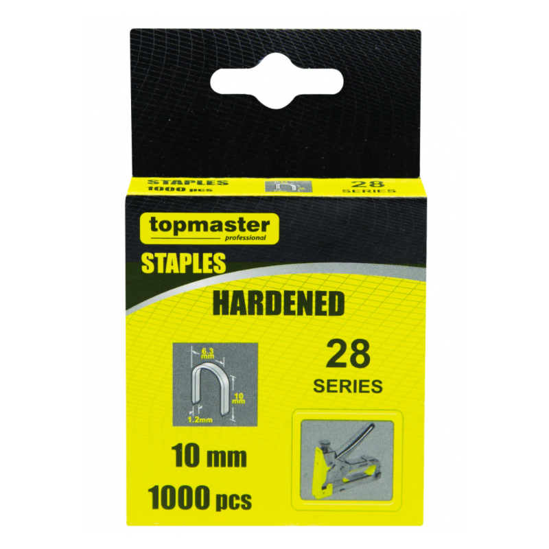 493203 TOPMASTER Set 1000 capse tip U inaltime 14 mm pentru tapiterie