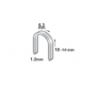 493203 TOPMASTER Set 1000 capse tip U inaltime 14 mm pentru tapiterie