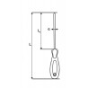 221554 TOPMASTER Surubelnita stea PZ0 lungime 170 mm