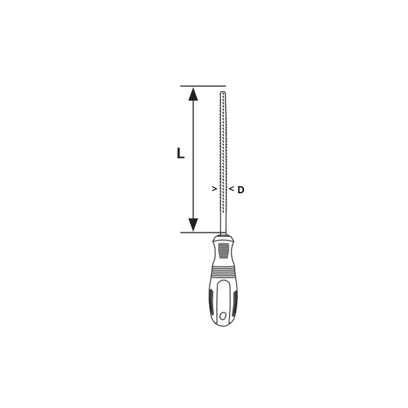 360512 TOPMASTER Pila pentru ascutit lant drujba diametru tija 4 mm