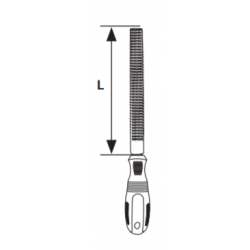 360110 TOPMASTER Raspila pentru lemn semirotunda lungime 250 mm
