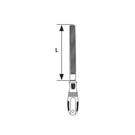360111 TOPMASTER Raspila pentru lemn semirotunda lungime 300 mm