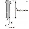 511341 TOPMASTER Set 1000 cuie inaltime 15 mm pentru capsator manual