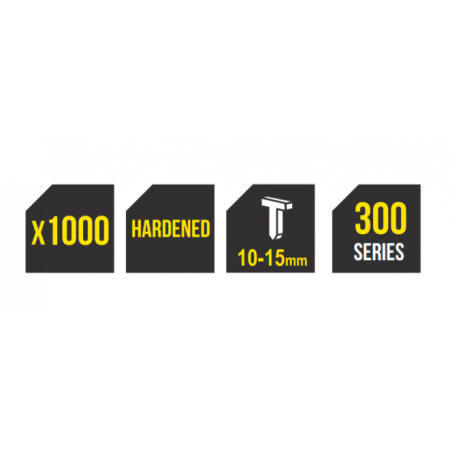511341 TOPMASTER Set 1000 cuie inaltime 15 mm pentru capsator manual