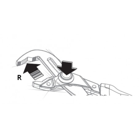 211401 TOPMASTER Cleste instalator tip Papagal lungime 250 mm