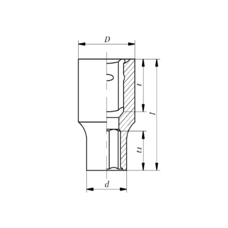 330109 TOPMASTER Cheie tubulara hexagonala adanca 9 mm patrat 1/4