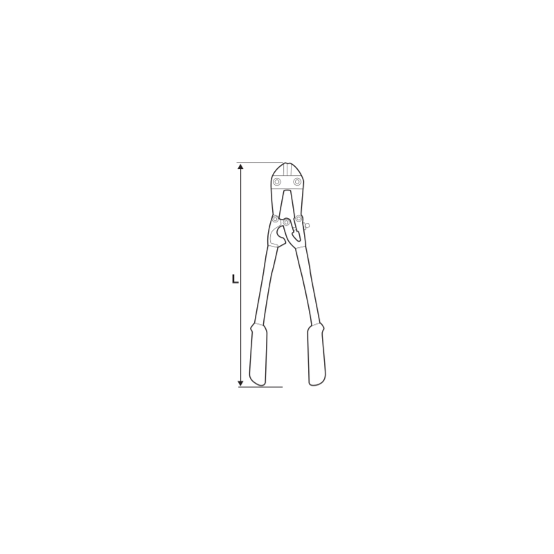 370801 TOPMASTER Cleste taiat bolturi lungime 450mm grosime taiere 6mm