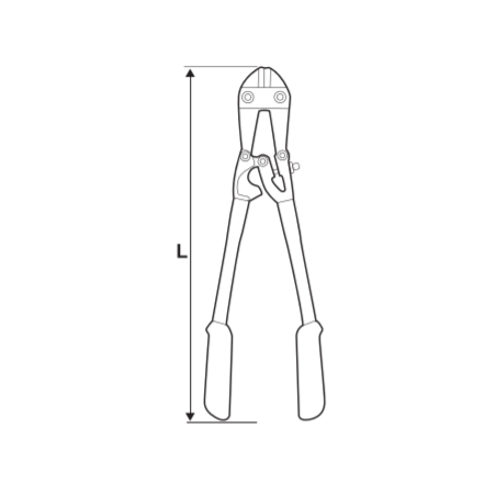 370801 TOPMASTER Cleste taiat bolturi lungime 450mm grosime taiere 6mm