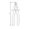 210167 TOPMASTER Cleste combinat lungime 160mm capacitate taiere 2.8mm