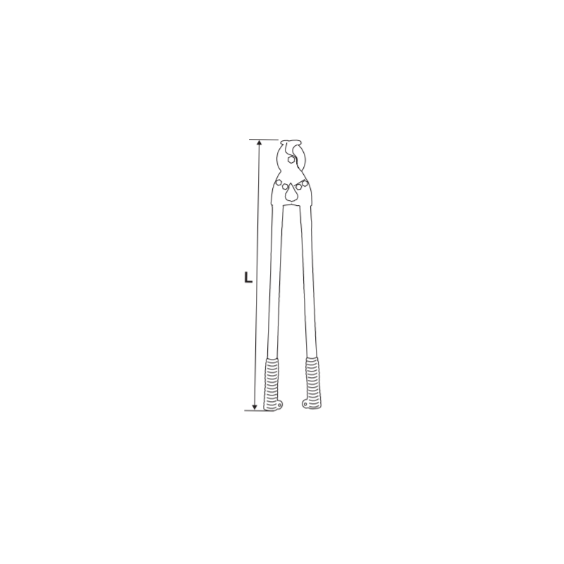 370805 TOPMASTER Cleste taiat cabluri 24" lungime 600 mm taiere 30 mm
