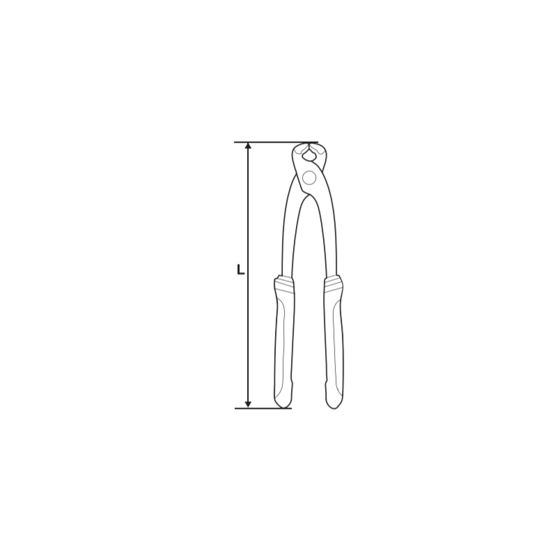 210126 TOPMASTER Cleste lung pentru cuie lungime 230 mm
