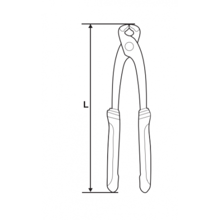 210127 TOPMASTER Cleste lung pentru cuie lungime 250 mm