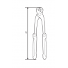 210127 TOPMASTER Cleste lung pentru cuie lungime 250 mm