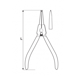 212912 TOPMASTER Cleste varf drept lungime 200 mm sigurante externe