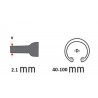 212910 TOPMASTER Cleste varf indoit lungime 200 mm sigurante externe