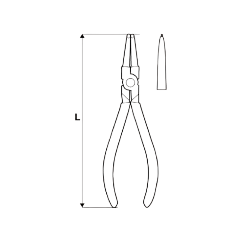 212913 TOPMASTER Cleste varf drept lungime 180 mm sigurante interne