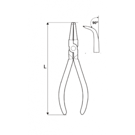 212909 TOPMASTER Cleste varf indoit lungime 200 mm sigurante interne