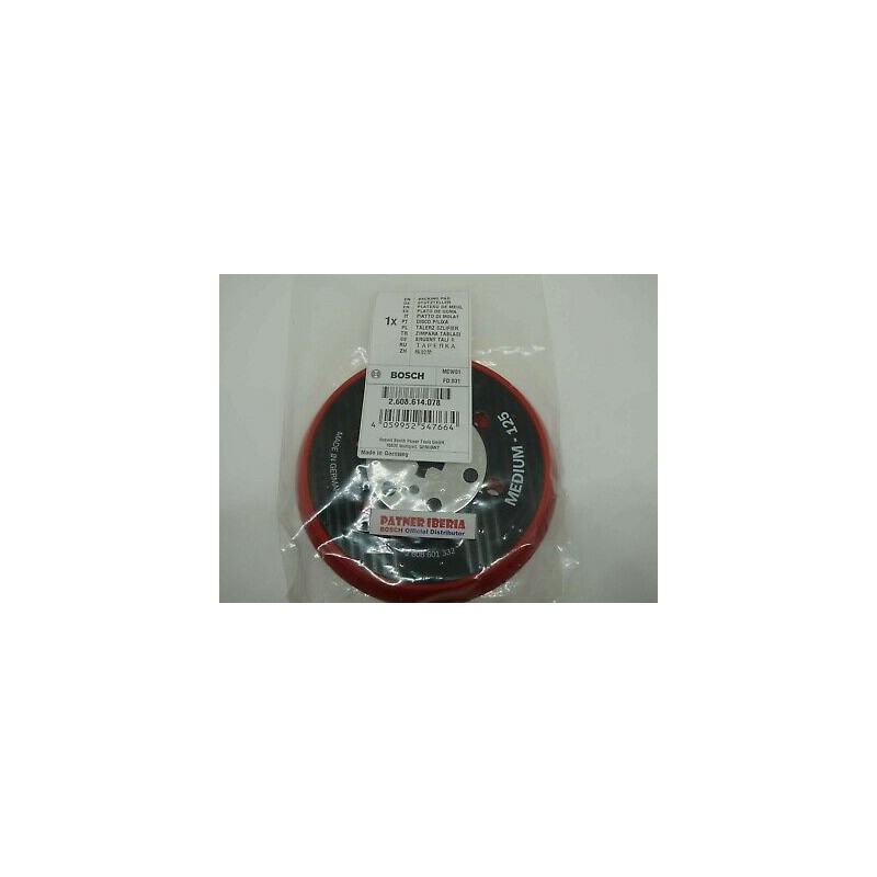2608614078 BOSCH Suport disc abraziv 125mm cu prindere velcro