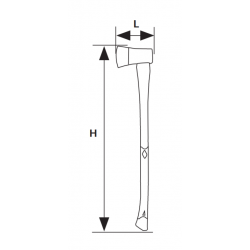 381345 TOPMASTER Topor maner fibra lungime 700 mm latime lama 195 mm