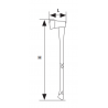 381324 TOPMASTER Secure pana maner fibra lungime 850mm lama 190mm